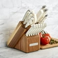 thumbnail image 5 of Sabatier Forged Triple Rivet Knife Block Set, 15-Piece, White, 5 of 5