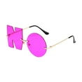 thumbnail image 3 of Letter No Sunglasses Versatile Unique Eyewear for Photo Props Vacation Red, 3 of 8