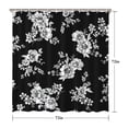 thumbnail image 5 of Waterproof Beautiful Colorful Floral Shower Curtain 72x72 Inch Boho Style Polyester Unique Shower Curtain for Bathroom Hotel Home Decor with 12 Plastic Hooks, 5 of 5