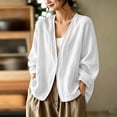 thumbnail image 6 of Xdegoge Cardigan Sweaters for Women Lightweight Open Front Casual Loose Fit 3/4 Sleeve Cover Up Tops Flowy Spring Summer Vacation Lounge Everyday Wear, 6 of 9