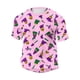 thumbnail image 5 of Ceisia Men's Mardi Gras Jester Print T-shirt Loose Fit Short Sleeve Round Neck Casual Summer Festival Tee Tops Purple XXXXXL Gifts, 5 of 7