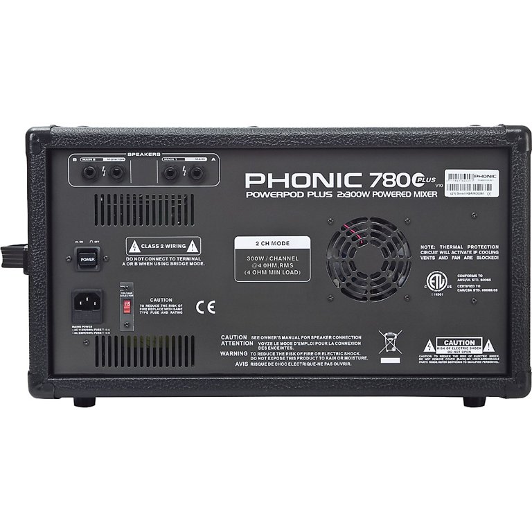 7ch パワードミキサー Phonic powerpod 780 plus 7ch パワードミキサー Phonic powerpod 780 plus Phonic