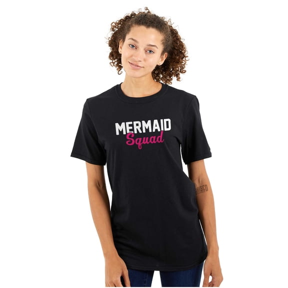 Mermaid Squad Bachelorette Birthday Women's Plus Size Graphic Tee Brisco Brands 2X
