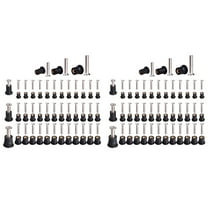 72 Pairs /M5/M6 Neoprene Well Nuts with Stainless Steel Screw Rubber Well Nuts Kayak Brass Copper Bolts Well Nut Kit