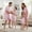 Pink, variant on AIGUR Family Matching Pajamas Summer Solid Colors Short Sleeves Shirt and Elastic Shorts for Loungewear Soft Sleepwear