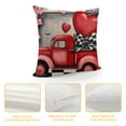 thumbnail image 4 of Nawypu  Buffalo Plaid Valentines Day Pillow Covers Polka dot Stripes Love Heart Truck Valentine Pillows Decorative Throw Pillows Valentines Day Decor for Home Valentines Day Decorations, 4 of 5
