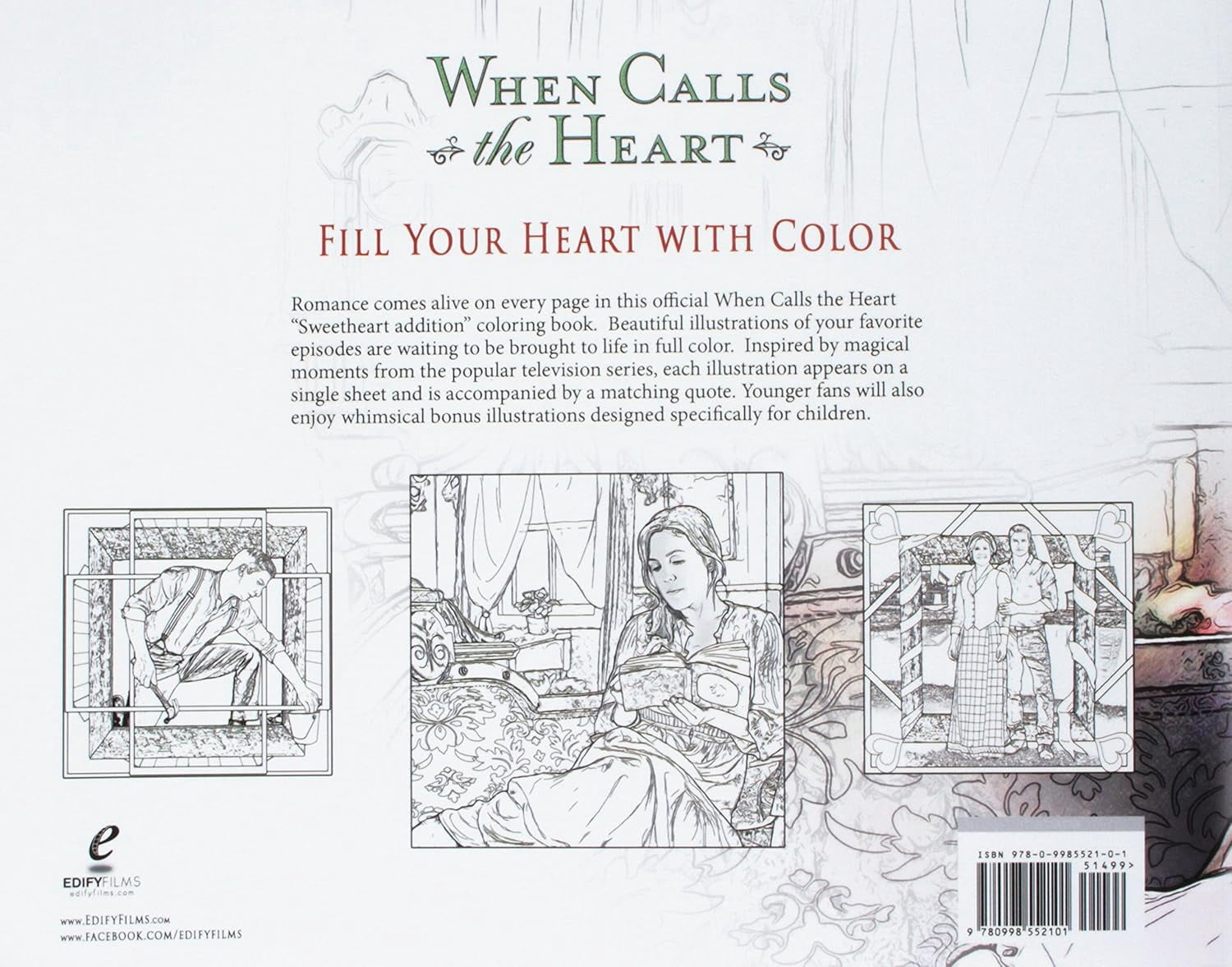 When Calls the Heart Official Coloring Book: Sweetheart Edition (Paperback)