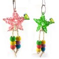 thumbnail image 1 of Cheers Colorful Bead Bird Five-Point Star Shape Cage Swing Chewing Climbing Parrot Toy, 1 of 6