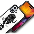 thumbnail image 4 of Case for iPhone 16 Case, Graphic Design Case for Girl Boy Soft Silicone Hard Acrylic Shock Protection Designed Case for iPhone 16 Tiger Feather Ink Bottle Pattern, 4 of 7
