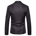 thumbnail image 4 of jjayotai Mens Tops Clearance Men's Casual Fashion Solid Slim Fit Suit Jacket 1 Button Long Sleeves Blazer Suit Business Sport Coat Tops, 4 of 4