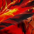 thumbnail image 5 of Manfei Fantasy Dragon Animals Kitchen Curtains,Gothic Wildlife Black Out Curtains Pack of 2 (42x63 Each),Red, 5 of 6