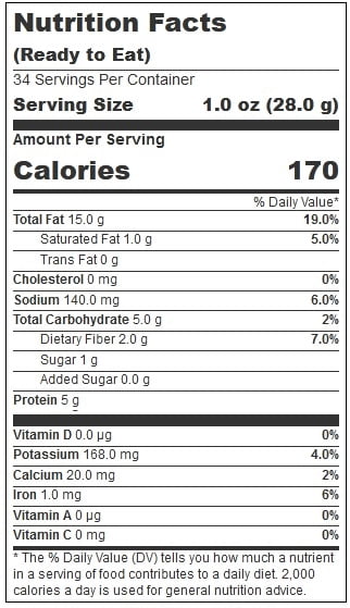 Azar Roasted Salted Sunflower Kernel, 2 Pound -- 3 per case.