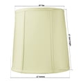 thumbnail image 2 of 10x12x12" SLIP UNO FITTER Egg Shell Shantung Drum Lampshade, 2 of 8