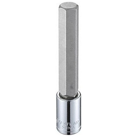 Westward 1/2 in Drive Hex Socket Bit Metric 17 mm Tip, 5 1/4 in L 54TN06