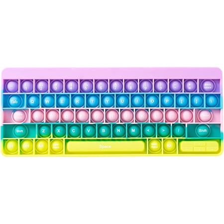 Pop Fidget Toy - Keyboard Push It Bubble Fidget Sensory Toy, Stress ...