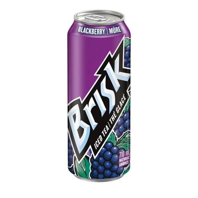 Thé glacé à la mûre Brisk® 710 mL, canette