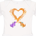 thumbnail image 4 of Inktastic Fire Heart Dragons Boys or Girls Long Sleeve Baby Bodysuit, 4 of 5