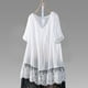 thumbnail image 5 of Moda Mujer Causal V-Cuello Blusa Sólida Manga Corta Botón Camiseta Verano Tops Fridja  ghk5920, 5 of 5
