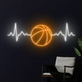 thumbnail image 3 of Handmadetneonsign Basketball Heartbeat Neon Sign, Basketball Wall Art Decor, Sport Wall Decor, 3 of 5