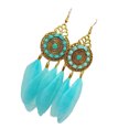 thumbnail image 1 of Minnieouse Paquete de 2 pendientes de moda borlas delicadas estilo Vintage colgante de oreja hueco accesorio de moda regalo creativo Ropa, zapatos y accesorios Miscelánea Azul Minnieouse AP009320-01B, 1 of 6