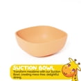 thumbnail image 2 of Bowl for Baby Food by Muqee Peeko in Calm Baby Apricot Color - FDA Approved Silicone, 2 of 7