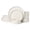 Ivory White(12pcs), variant on ALOFMO Stoneware Dinnerware Sets, Plates and Bowls Sets, Dish Set for 4, 12 Piece Dinner Set, Plate Sets for Kitchen, Cappuccino White