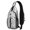 Black Halloween Spider, variant on Sling Backpack,Black Halloween Pumpkins Crossbody Bag with Water Bottle Holder,Waterproof Sling Bag for Men/Women with Chest Phone Holder for Hiking,Travel