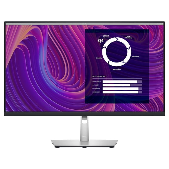 Pre-Owned Dell 27" 2560 x 1440 LCD 75 Hz, HDMI Monitor, Black & Silver, P2723D