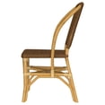 thumbnail image 6 of Lexley Woven Rattan Dining Side Chair Brown (Set of 2), 6 of 10