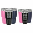 thumbnail image 2 of PrecisionNC Mother Daughter Gifts Proud Mom of an Awesome Daughter Engraved Stainless Steel Travel Mug Tumbler with Lid 20 ounce Navy Blue, 2 of 2
