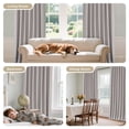 thumbnail image 2 of Joydeco Cortinas opacas de lino para dormitorio de 120 pulgadas de largo con pestaña trasera/bolsillo para barra, cortinas resistentes para sala de estar con aislamiento térmico, reducción de ruido, 2, 2 of 9