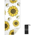 thumbnail image 2 of Bees and Sunflowers Beach Towel 31" x 71", Quick Dry Bath Towel Super Absorbent Lightweight Travel Towel for Beach Yoga Swim Sport Camping Holiday, 2 of 7