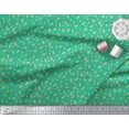 thumbnail image 3 of Soimoi Green Poly Georgette Fabric Holly Leaves Leaves Decor Fabric Printed Yard 52 Inch Wide, 3 of 3