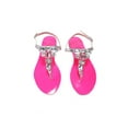 thumbnail image 3 of Ventutto Rio Fuschia Silver Crystal Cluster T-Strap Sandal-12 for Womens, 3 of 4