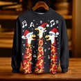 thumbnail image 4 of Byoo Christmas Toddler Boys Sweatshirt Giraffe Graphic Round Neck Knited Ribbed Top Holiday Casual Xmas Pullover Shirt, 4 of 5