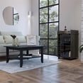 thumbnail image 2 of FM FURNITURE Britannica 2-Piece Engineered Wood Living Room Set in Black, 2 of 8