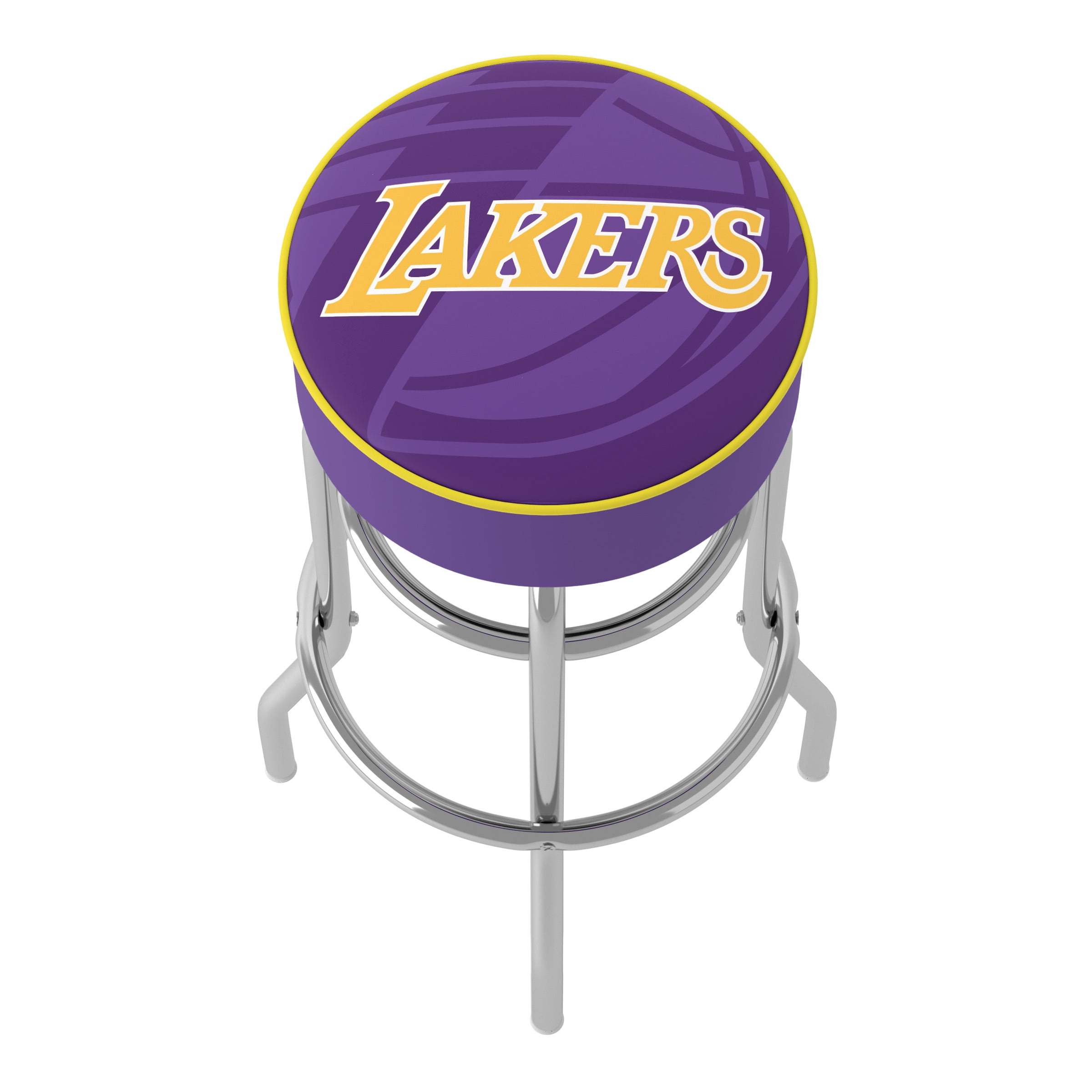 Trademark Gameroom Los Angeles Lakers Fade Bar Stool with Padded Seat