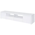 thumbnail image 5 of Jude 2-door Engineered Wood 79-inch TV Stand White High Gloss, 5 of 12
