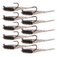 thumbnail image 1 of 10 piezas de señuelos de pesca de 75 mm y 6 g con anzuelo de jig y cebo de pesca blando, 1 of 6