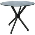 thumbnail image 2 of Crackle Glass Metal Pub Set - 30" Swivel Bar Stools M-70 - Black Vinyl - Grey, 2 of 4