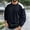 Black, variant on Zylanna Mens Color Block Sweatshirt, Crewneck Long Sleeve Relaxed Fit Casual Color Block Pullover Daily Street Tops for Men Black