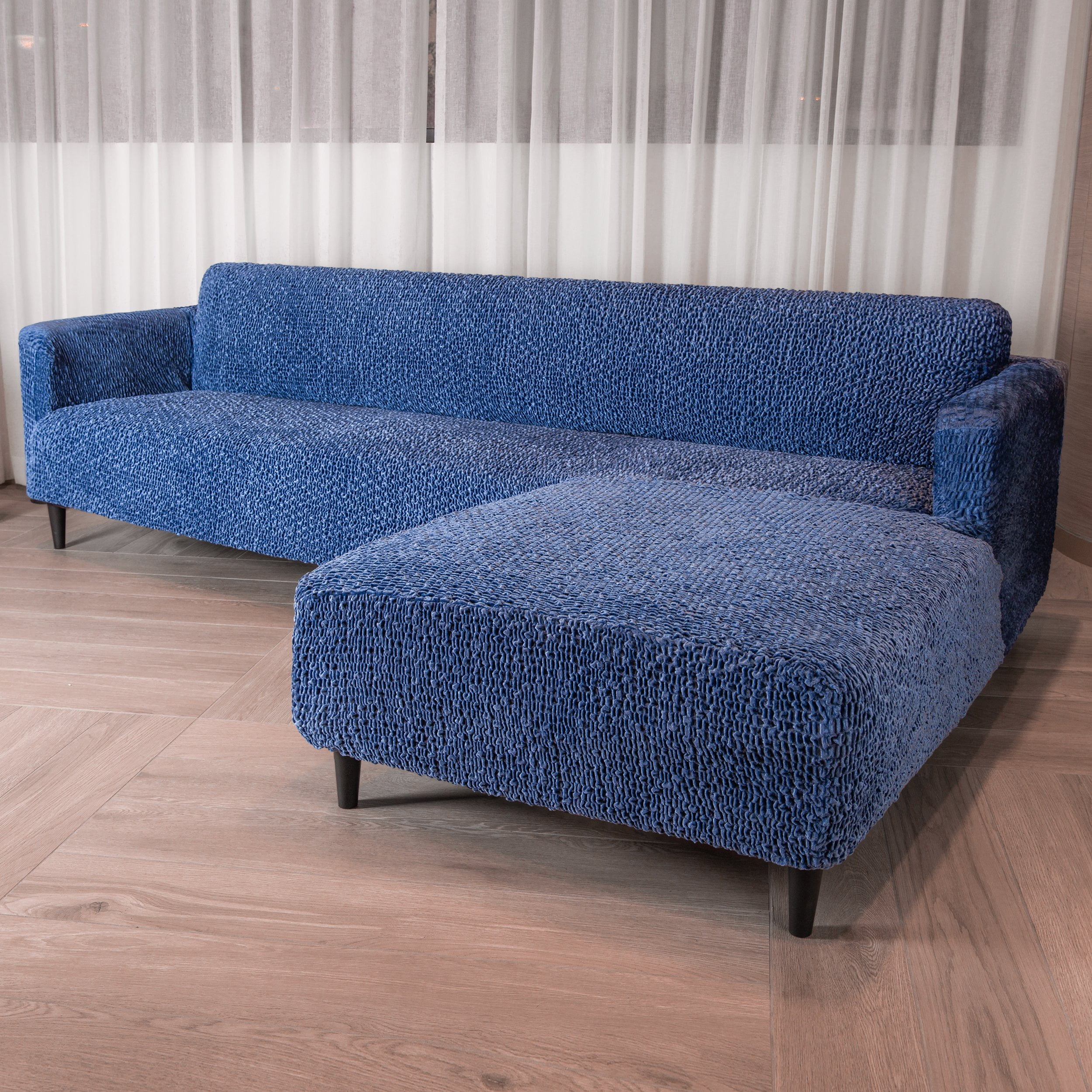 L-Shape Sectional (Right Chase) Sofa Slipcover Couch-Cover Velvet