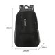 thumbnail image 3 of Mochila Plegable Mochila plegable de nailon con correa ajustable para el hombro, mochila de viaje (negro), 3 of 6
