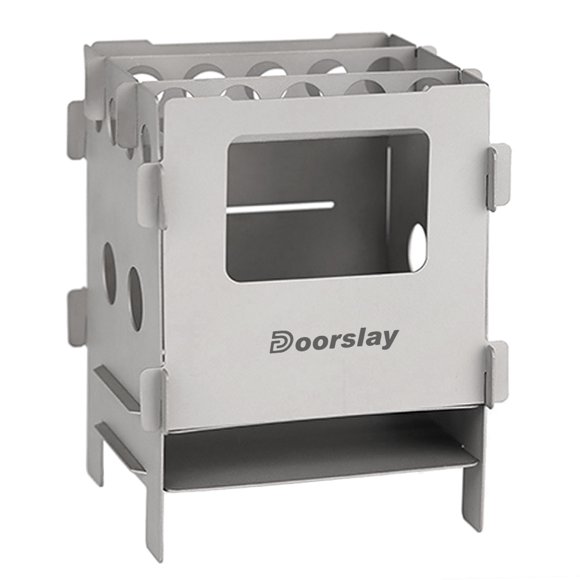 Doorslay Fourneau Extérieur, Poêle à Bois de Pique-Nique Extérieur Poêle de Pique-Nique Portable Ti Poêle de Poche Poêle Extérieur Poêle de Poche Huiop Mewmewcat
