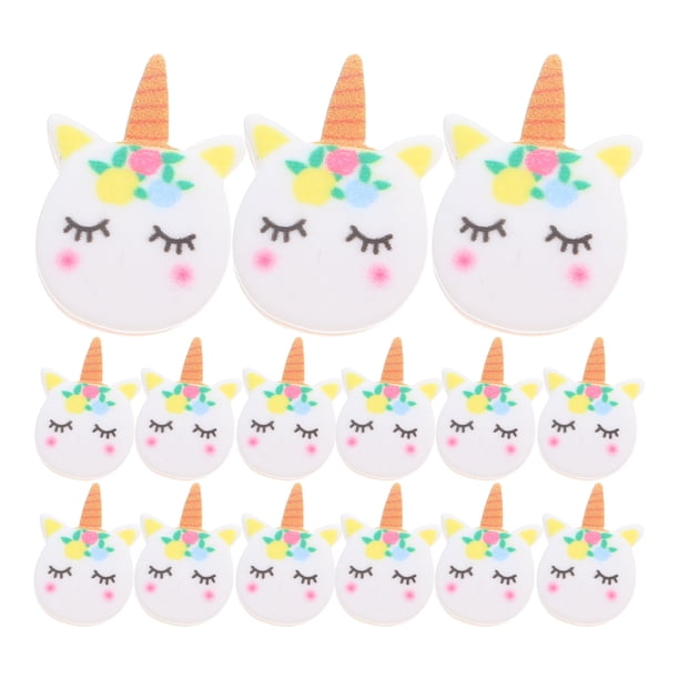 50 broches de cuerda para el pelo hechos a mano con forma de dibujos animados para niños (número 3)