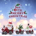 thumbnail image 5 of Hodao Christmas Train Tabletop Decoration Hand-Painted Santa Claus Train Figurine Snowman and Gift Car with Holiday Accents Resin Christmas Train Ornament Festive Decor for Kids' Room and Living Room, 5 of 6