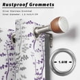 thumbnail image 2 of Outdoor Curtains for Patio Waterproof, Purple Grey Botanical Outdoor Privacy Panels Grommet, Spring Floral Summer Farmhouse Blackout Outside Curtains for Porch/Cabana/Pergola/Gazebo 54"x95", 1 Panel, 2 of 8
