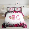 thumbnail image 2 of Erosebridal Monogrammed Comforter Sets Queen Size,Personalized Initial Bedding Queen Comforter Set,Letter Decoration,Reversible,Ultra Soft,3-Piece, 2 of 8