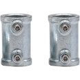 thumbnail image 1 of Generic 2PCS Structural Pipe Railing Fitting, Straight Cast Iron Connector, 1 of 6