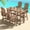 Brown, variant on SERWALL HDPE Outdoor Swivel Bar Chair, Bar Height Adirondack Barstools, All Weather Pub Bar Chair, Black